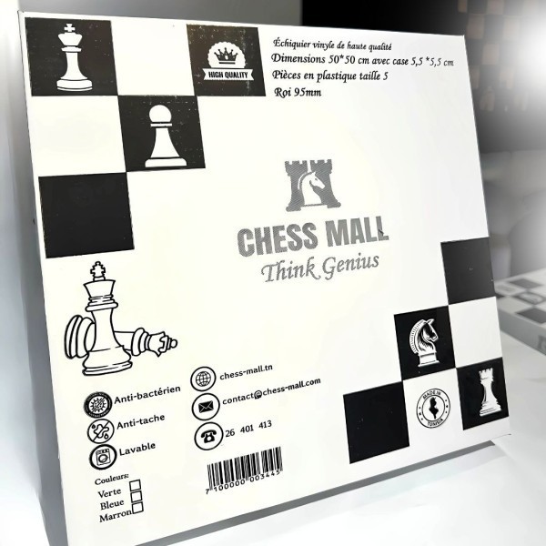 Packs Chess Mall in bag + Pendule DGT 1001 Bleu