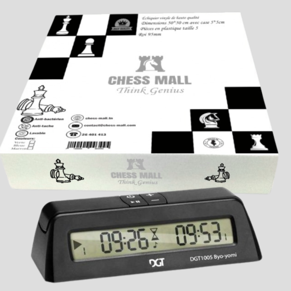 Packs Chess Mall in bag + DGT1005 Minuterie BYO-YOMI