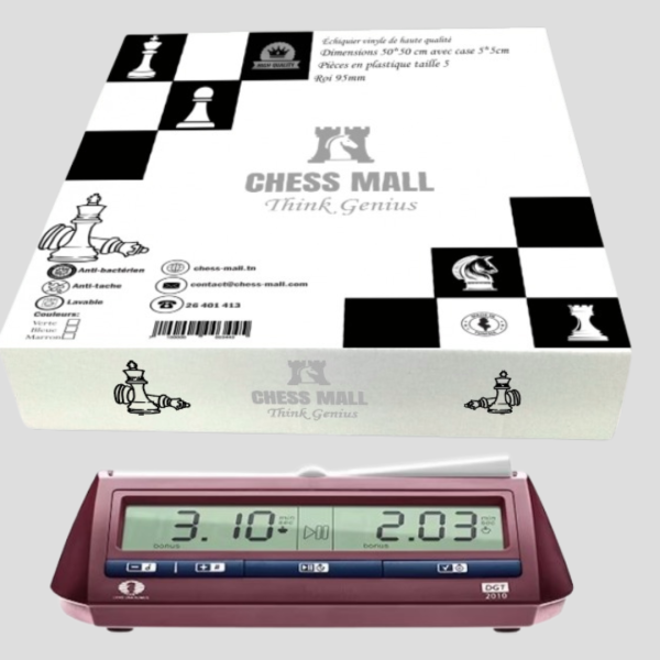 Packs Chess Mall in bag + Pendule Électronique DGT FIDE 2010