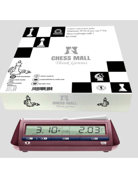 Packs Chess Mall in bag + Pendule Électronique DGT FIDE 2010