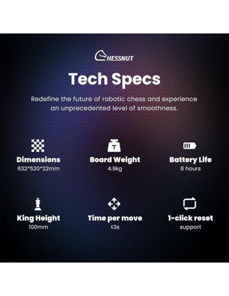 Chessnut Move – Échiquier robotisé avec pièces en plastique