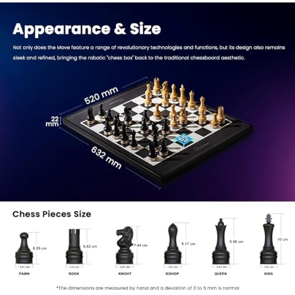 Chessnut Move – Échiquier robotisé avec pièces en plastique