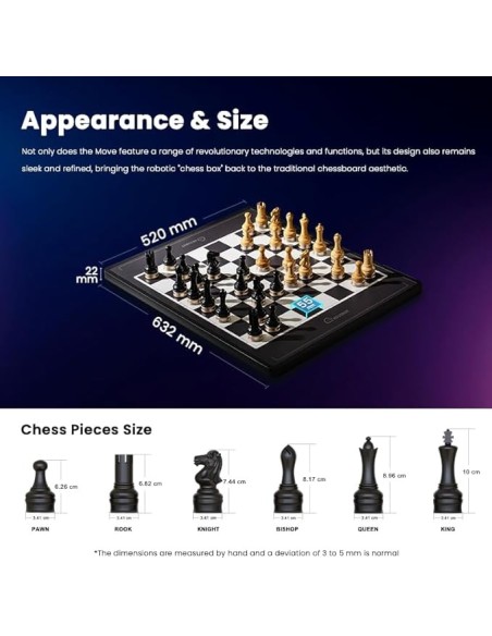 Chessnut Move – Échiquier robotisé avec pièces en plastique