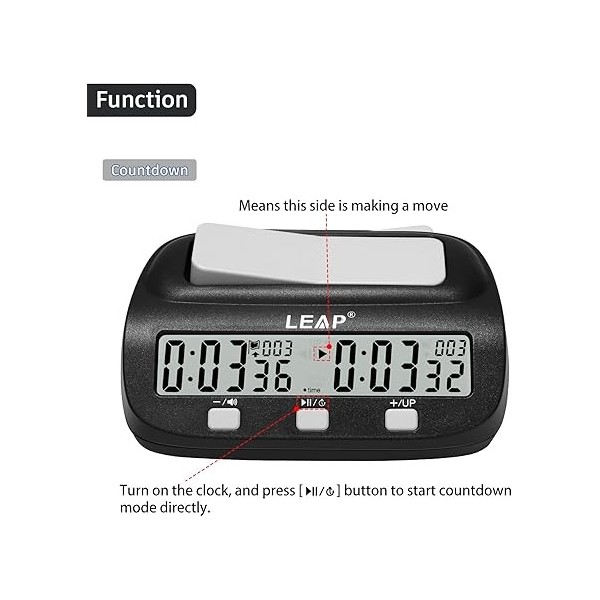 Pendule d’échecs numérique basique  PQ9923