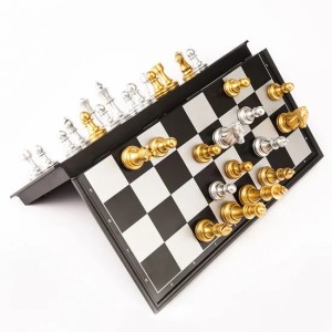 Jeu d’Échecs Magnétique 30*30 doré + Argent