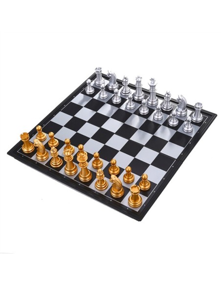 Jeu d’Échecs Magnétique 30*30 doré + Argent