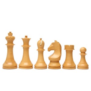 PIÈCES DE JEU D’ÉCHECS DGT OFFICIEL FIDE EN BOIS D’EBÈNE ET DE BUIS (LESTÉ) 2