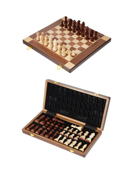 Magnetic Staunton Series – Jeu d’échecs en bois avec plateau coffret