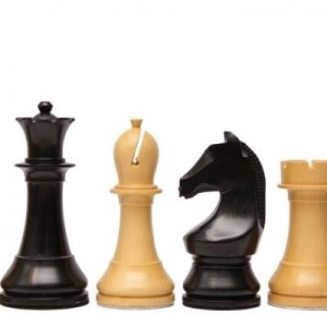 PIÈCES DE JEU D’ÉCHECS DGT OFFICIEL FIDE EN BOIS D’EBÈNE ET DE BUIS (LESTÉ)