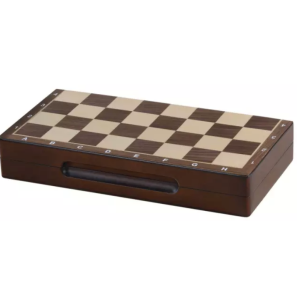 Jeu d’échecs en bois de noyer magnétique – Série Stauton 2