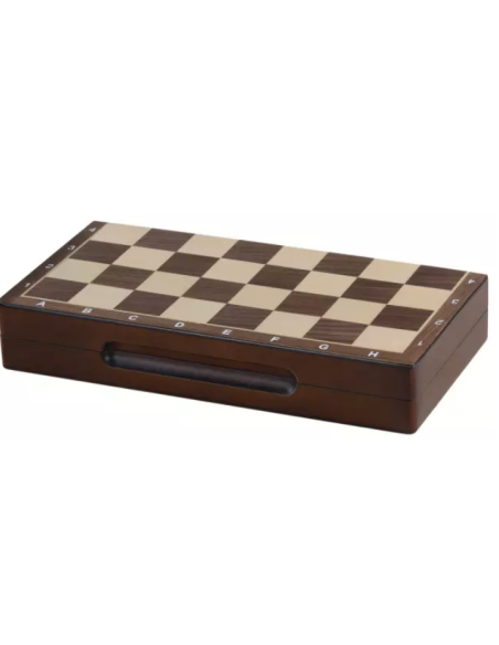 Jeu d’échecs en bois de noyer magnétique – Série Stauton