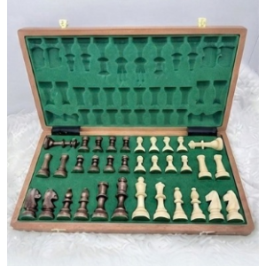 Grand Set d’Échecs en Bois Massif – 48 × 48 cm | Pièces Doublement Lestées 2