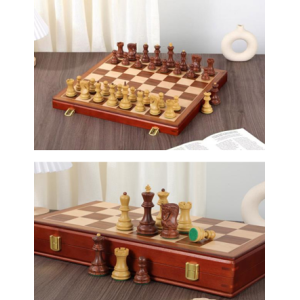 Set d’Échecs Zagreb en ABS Triplement Lesté – Plateau Coffret en Bois 45 × 45 cm