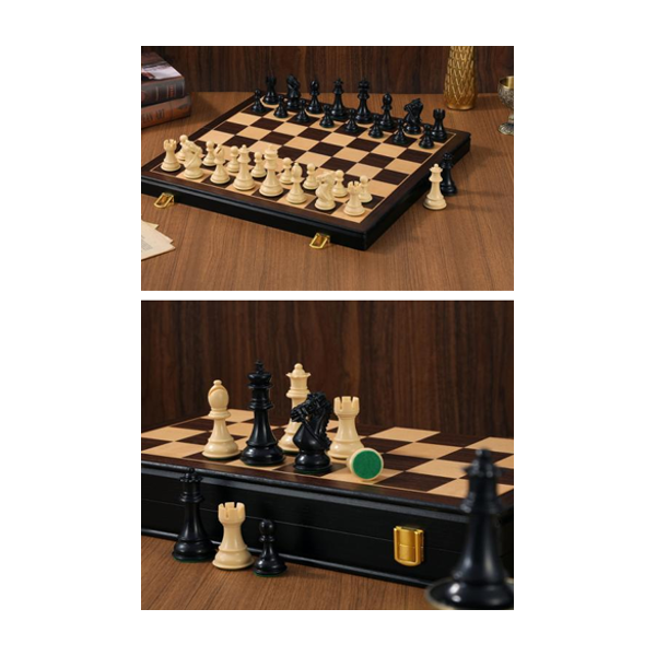 Jeu d’échecs style Chevalier Templier – Triple Lesté