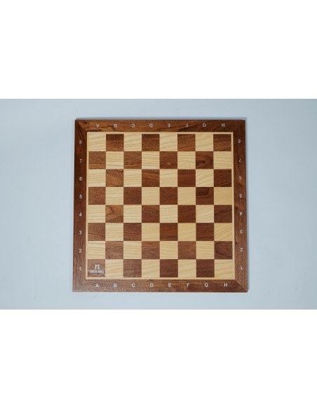 ECHIQUIER BOIS PLACAGE ACAJOU/FRENE - LETTRÉ-CHIFFRÉ - TAILLE 5- made in Tunisia