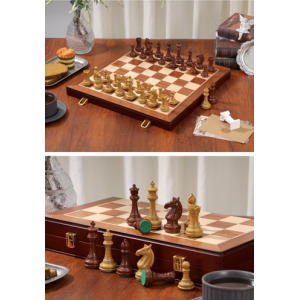Ensemble d’échecs Knight Templar – Bois & ABS Triplement lesté