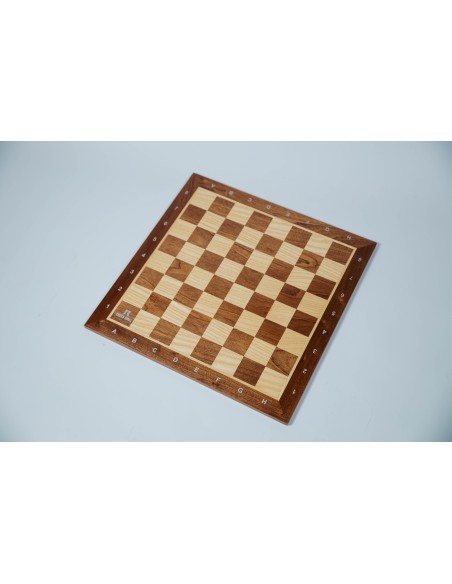 ECHIQUIER BOIS PLACAGE ACAJOU/FRENE - LETTRÉ-CHIFFRÉ - TAILLE 5- made in Tunisia