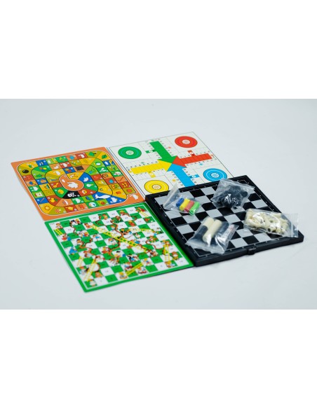 Jeux de société 8 en 1 magnétiques