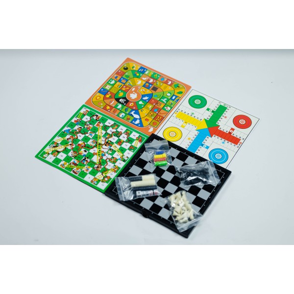 Jeux de société 8 en 1 magnétiques