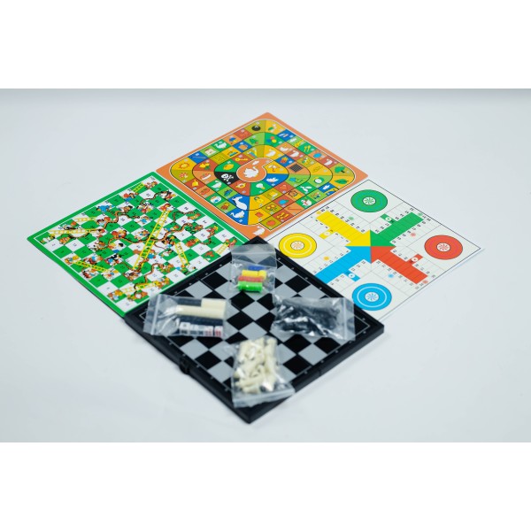 Jeux de société 8 en 1 magnétiques