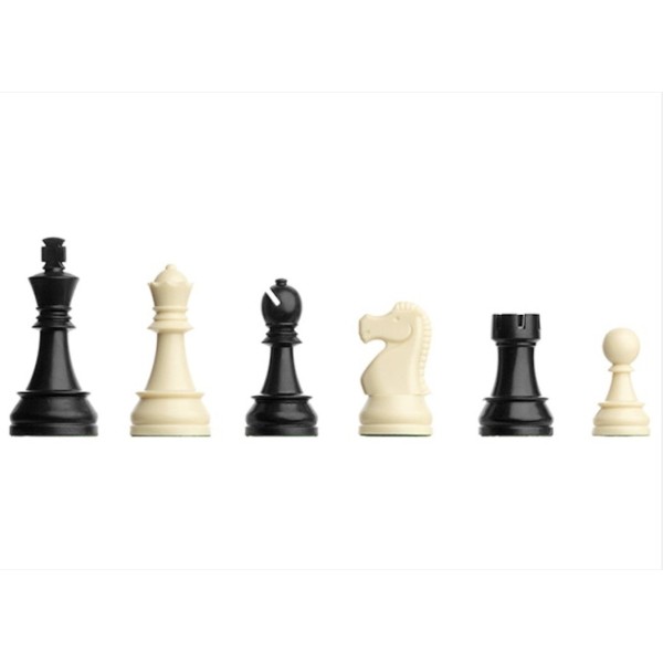 PIÈCES D'ÉCHECS DGT PLASTIQUE LESTÉES FEUTRÉES 95 MM