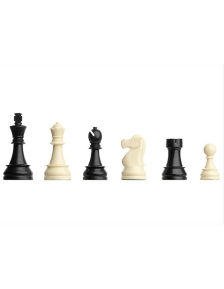 PIÈCES D'ÉCHECS DGT PLASTIQUE LESTÉES FEUTRÉES 95 MM