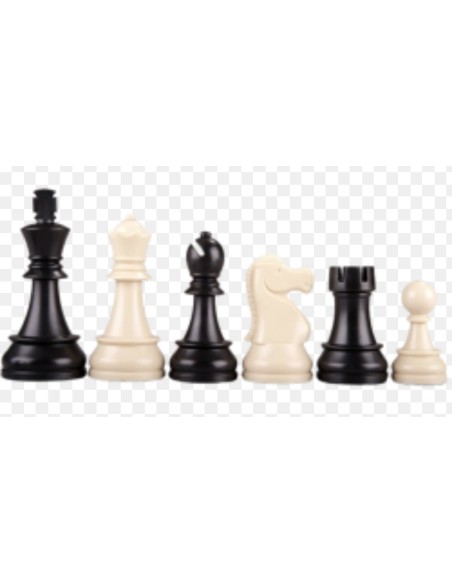 PIÈCES D'ÉCHECS DGT PLASTIQUE LESTÉES FEUTRÉES 95 MM