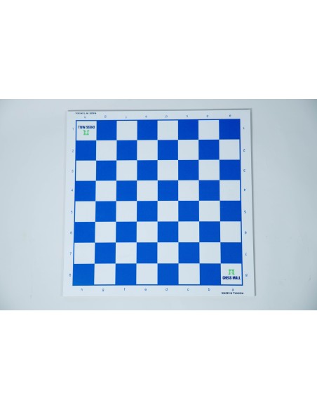 Échiquier en bois MDF couleur bleu