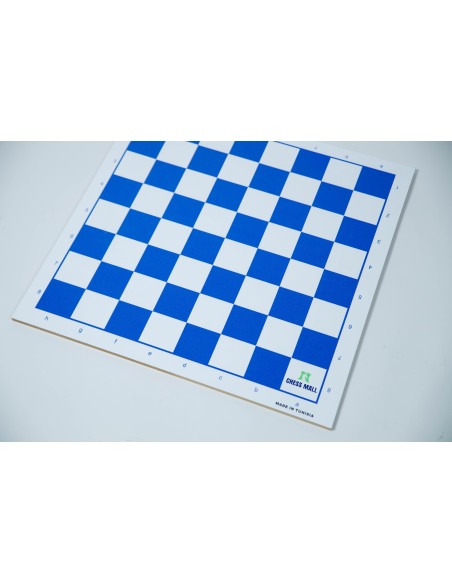 Échiquier en bois MDF couleur bleu