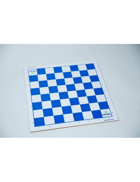 Échiquier en bois MDF couleur bleu