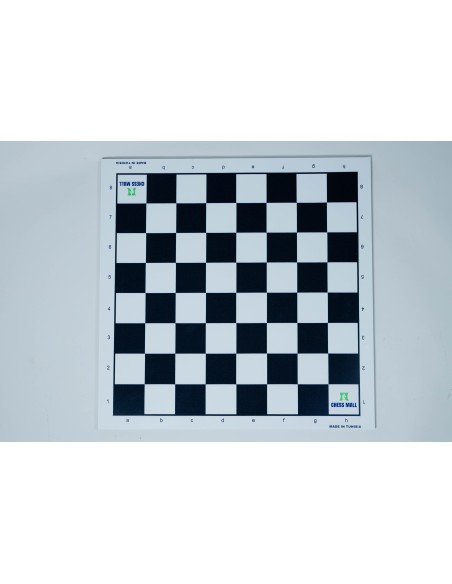 Échiquier en bois MDF couleur noir et blanc