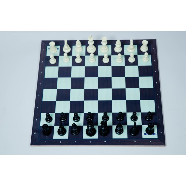 Échiquier en bois MDF couleur Acajou