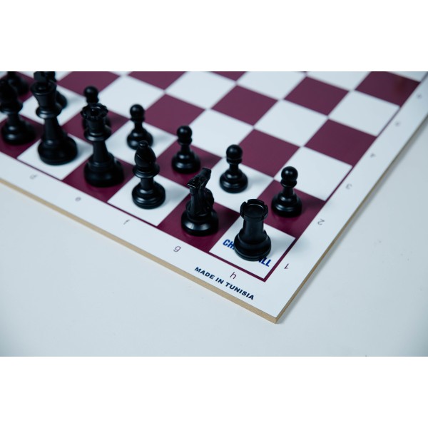 Échiquier en bois MDF couleur mauve