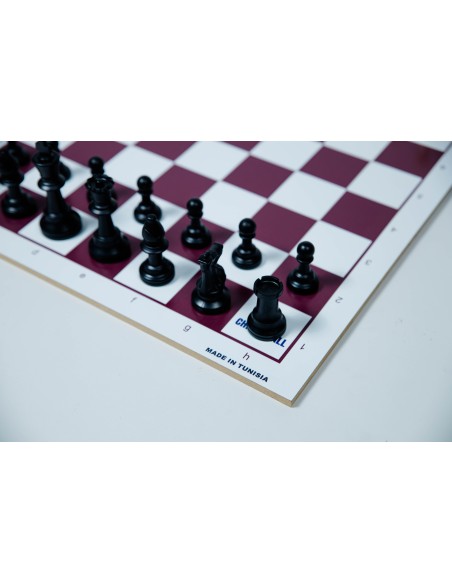 Échiquier en bois MDF couleur mauve