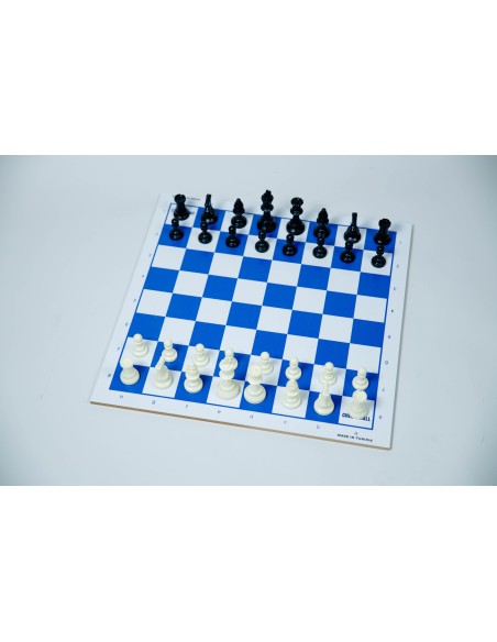 Pack échiquier MDF + pièces d'échecs en plastique DGT Pack échiquier MDF + pièces d'échecs en plastique DGT
