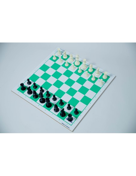 Pack échiquier MDF + pièces d'échecs en plastique DGT Pack échiquier MDF + pièces d'échecs en plastique DGT