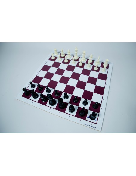 Pack échiquier MDF + pièces d'échecs en plastique DGT Pack échiquier MDF + pièces d'échecs en plastique DGT