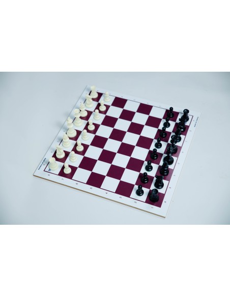 Pack échiquier MDF + pièces d'échecs en plastique DGT Pack échiquier MDF + pièces d'échecs en plastique DGT