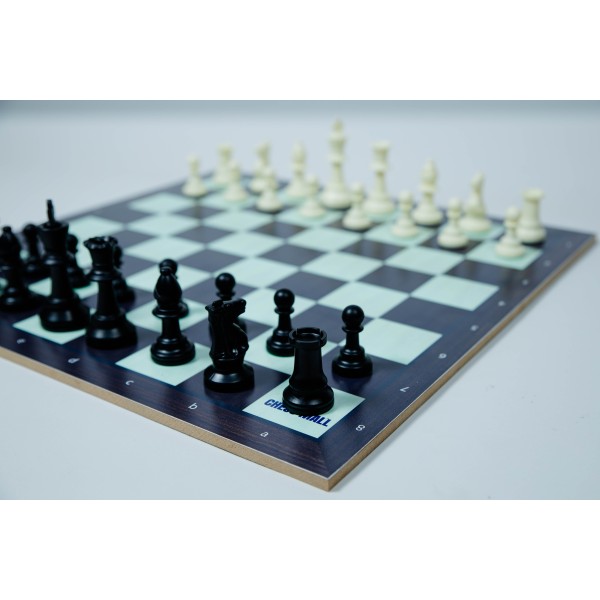 Pack échiquier MDF + pièces d'échecs en plastique DGT