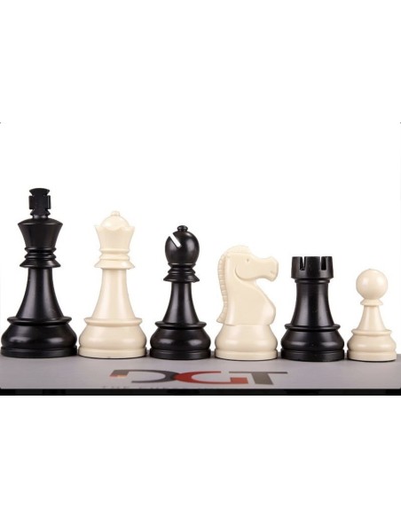 Pack échiquier MDF + pièces d'échecs en plastique DGT Pack échiquier MDF + pièces d'échecs en plastique DGT