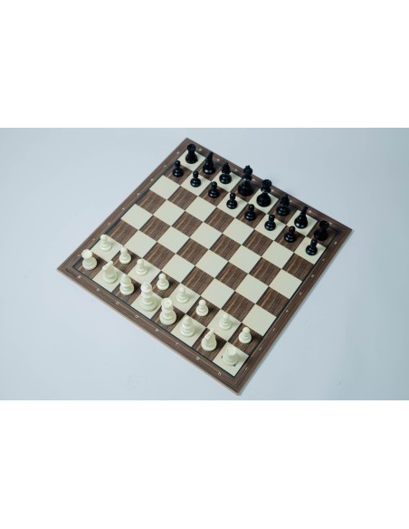 Pack échiquier MDF + pièces d'échecs en plastique DGT Pack échiquier MDF + pièces d'échecs en plastique DGT