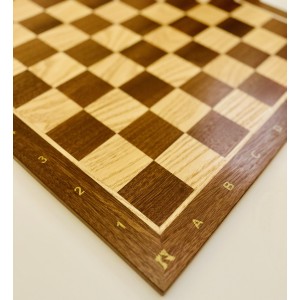 échiquier en bois acajou fait à la main, 514 mm * 514 mm avec case 55 mm 2
