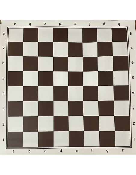 Échiquier en vinyle couleur marron taille 5