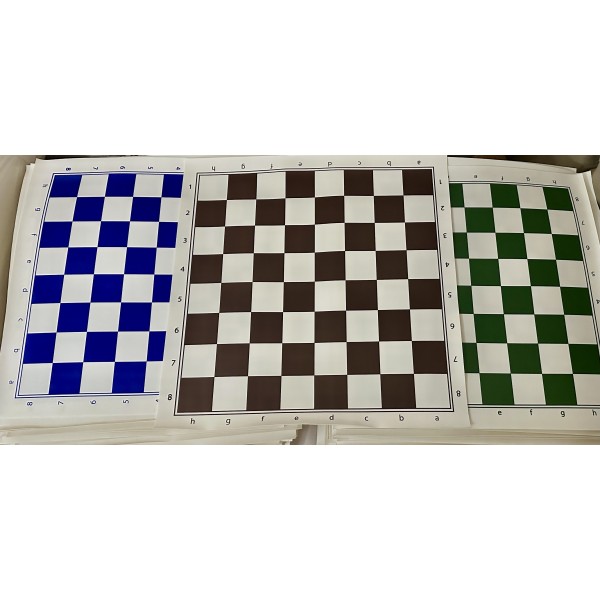 Échiquier en vinyle couleur marron taille 5.5
