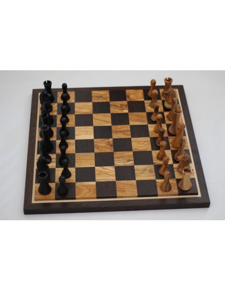 Échiquier en bois d’olivier