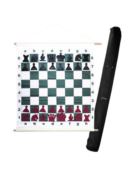 ECHIQUIER MURAL ROULABLE 66CM NOIR & MARRON  - MAGNÉTIQUE ECHIQUIER MURAL ROULABLE 66CM NOIR & MARRON  - MAGNÉTIQUE