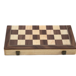 Echiquier Pliable  en bois de noyer 2