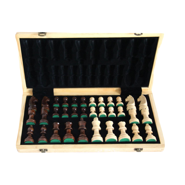 Echiquier Pliable  en bois de noyer