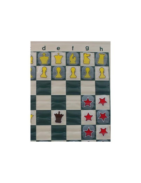 ÉCHIQUIER MURAL ROULABLE 92CMX92CM