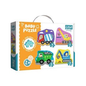 PUZZLES  BABY VEHICLES ON  COSTRUCTION